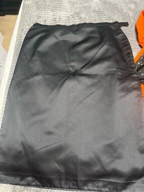 10 Black silk skirt Formal Bottoms - Tailored Black